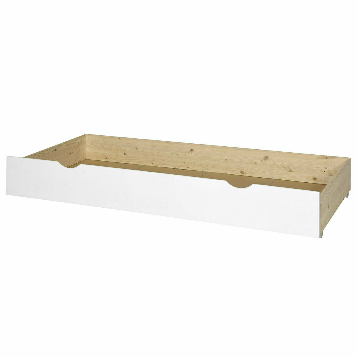 Pack lit gigogne avec tiroir et matelas Bois massif  NOHA blanc, AKITEN RETAIL
