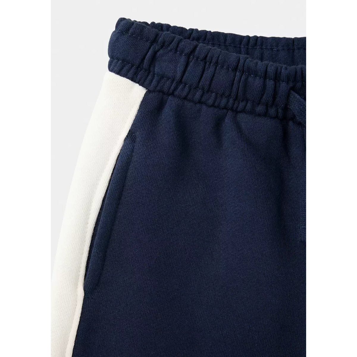 Pantalon jogger bande latérale bleu marine foncé, MANGO BABY