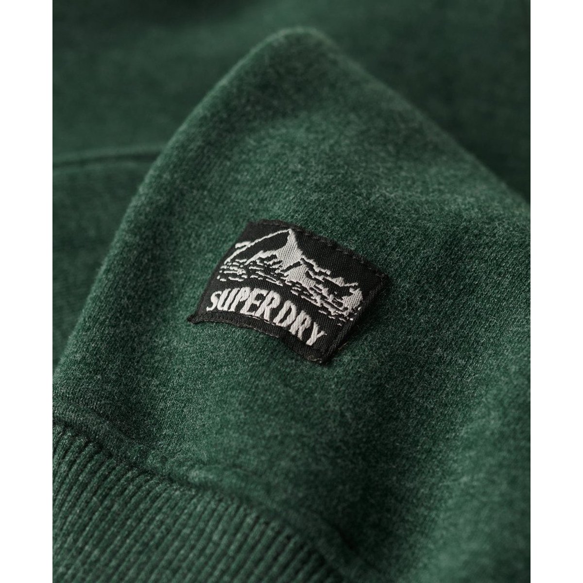 Sweat ras du cou à motif Travel Souvenir vert jade chiné, SUPERDRY
