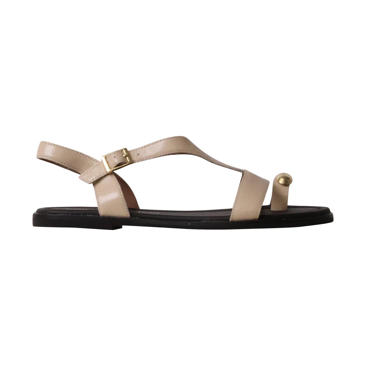 Sandales Cuir Lynda crème, EMILIE KARSTON