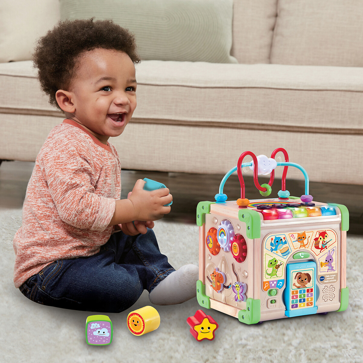 Cube nature interactif multiactivité multicolore, VTECH