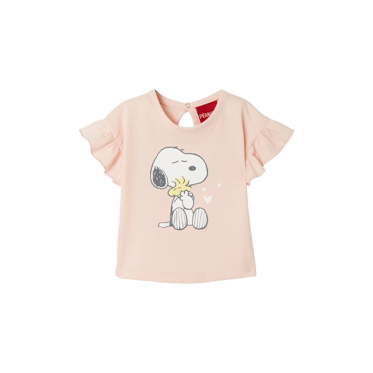 T-shirt Snoopy Peanuts rose anime placé, VERTBAUDET