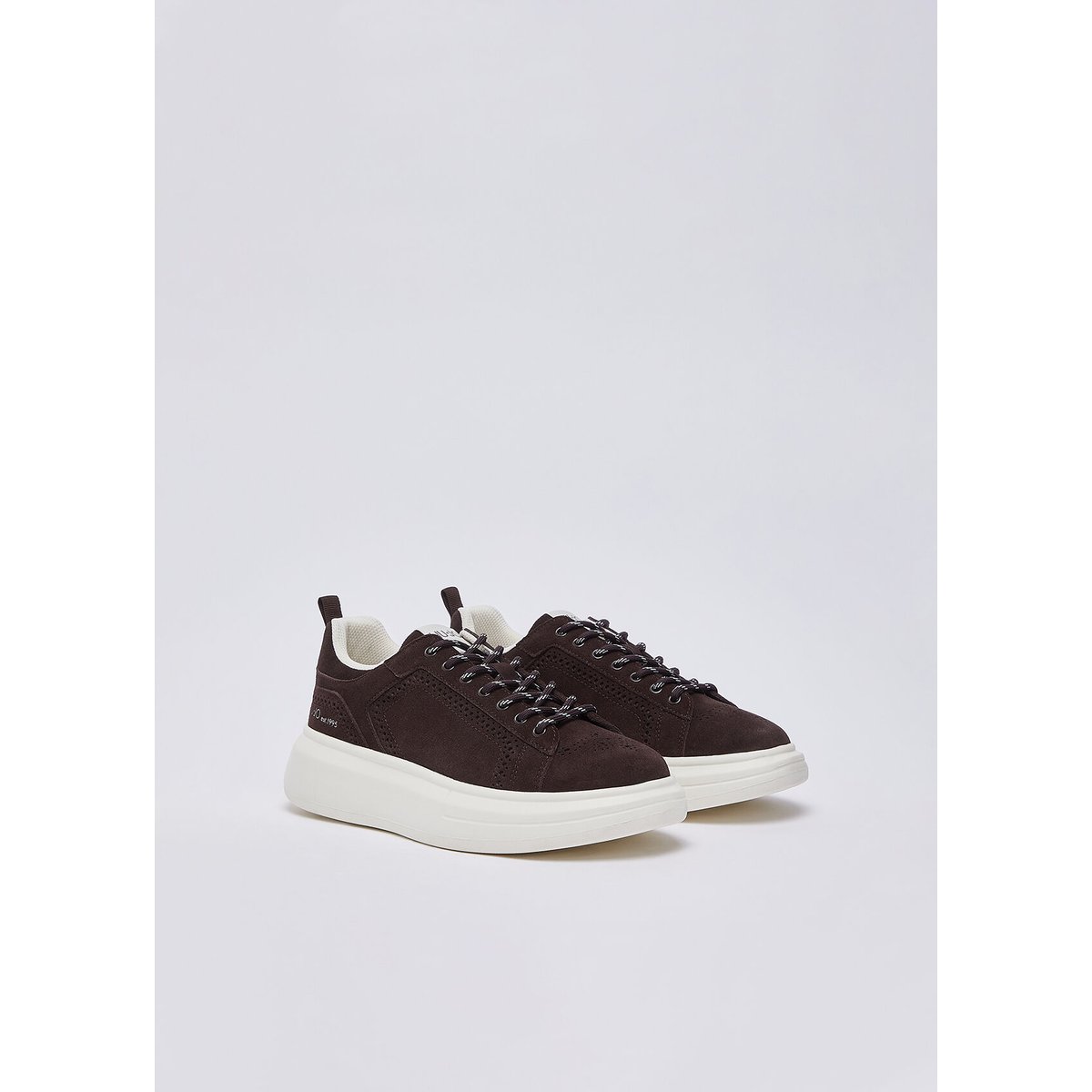 Baskets plateforme en suède marron foncé, LIU JO