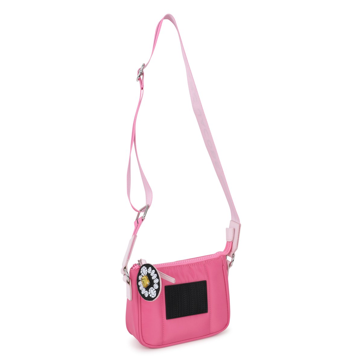 Sac à main en tissu enduit dark pink, MARC JACOBS