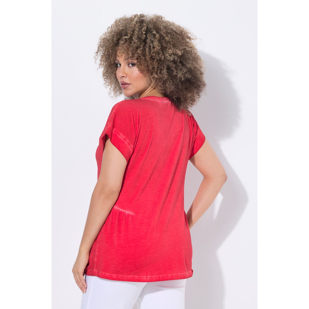 T-shirt oversize rose vif, ULLA POPKEN