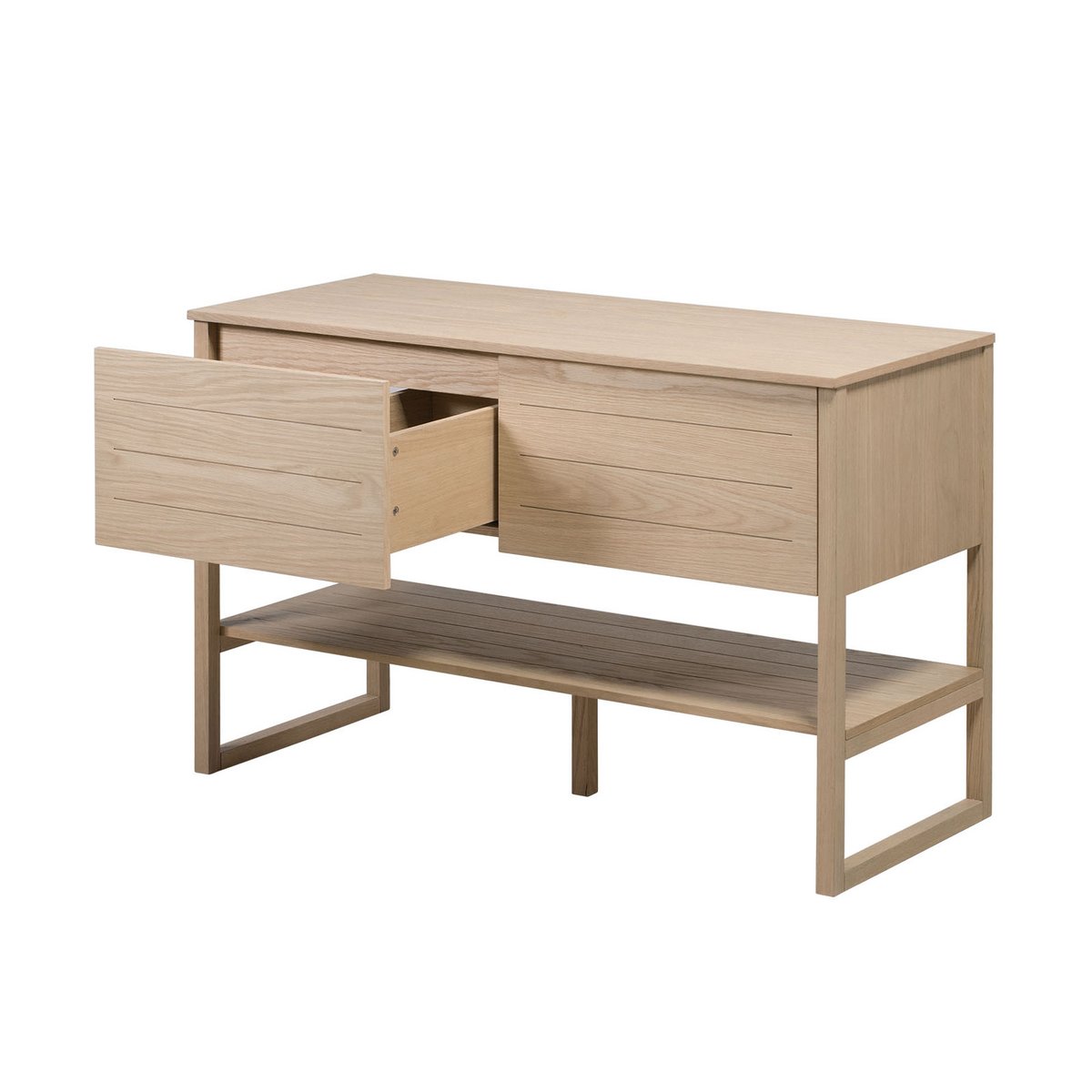 Meuble double +vasque +miroir ATOLL bois clair, MOB IN