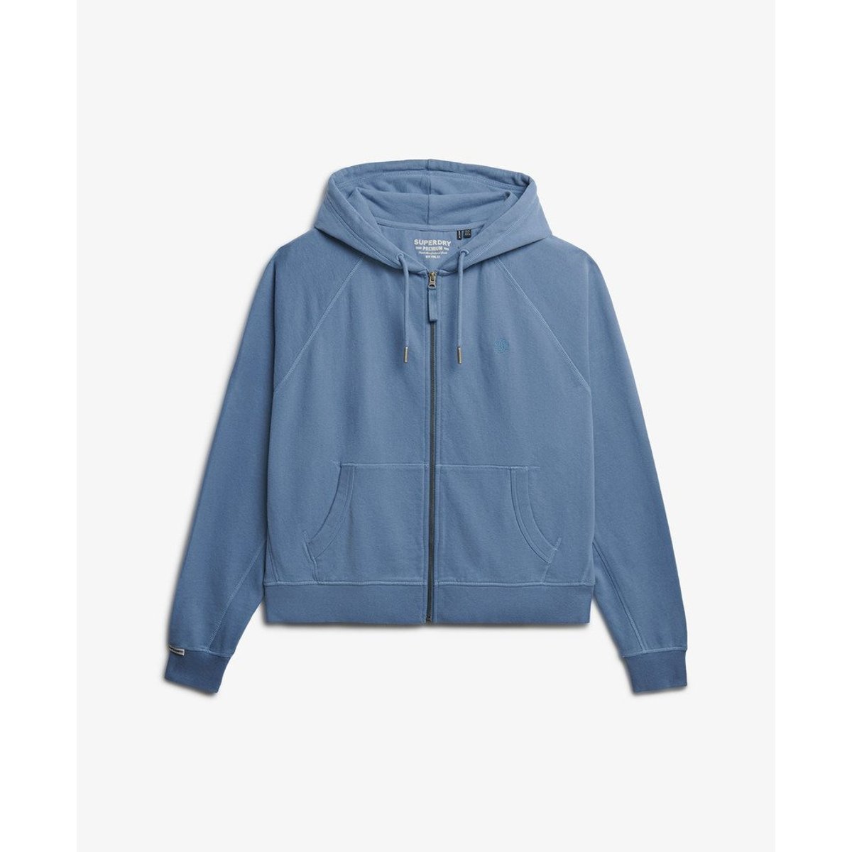 Sweat à capuche Studios coupe décontractée bleu marée, SUPERDRY