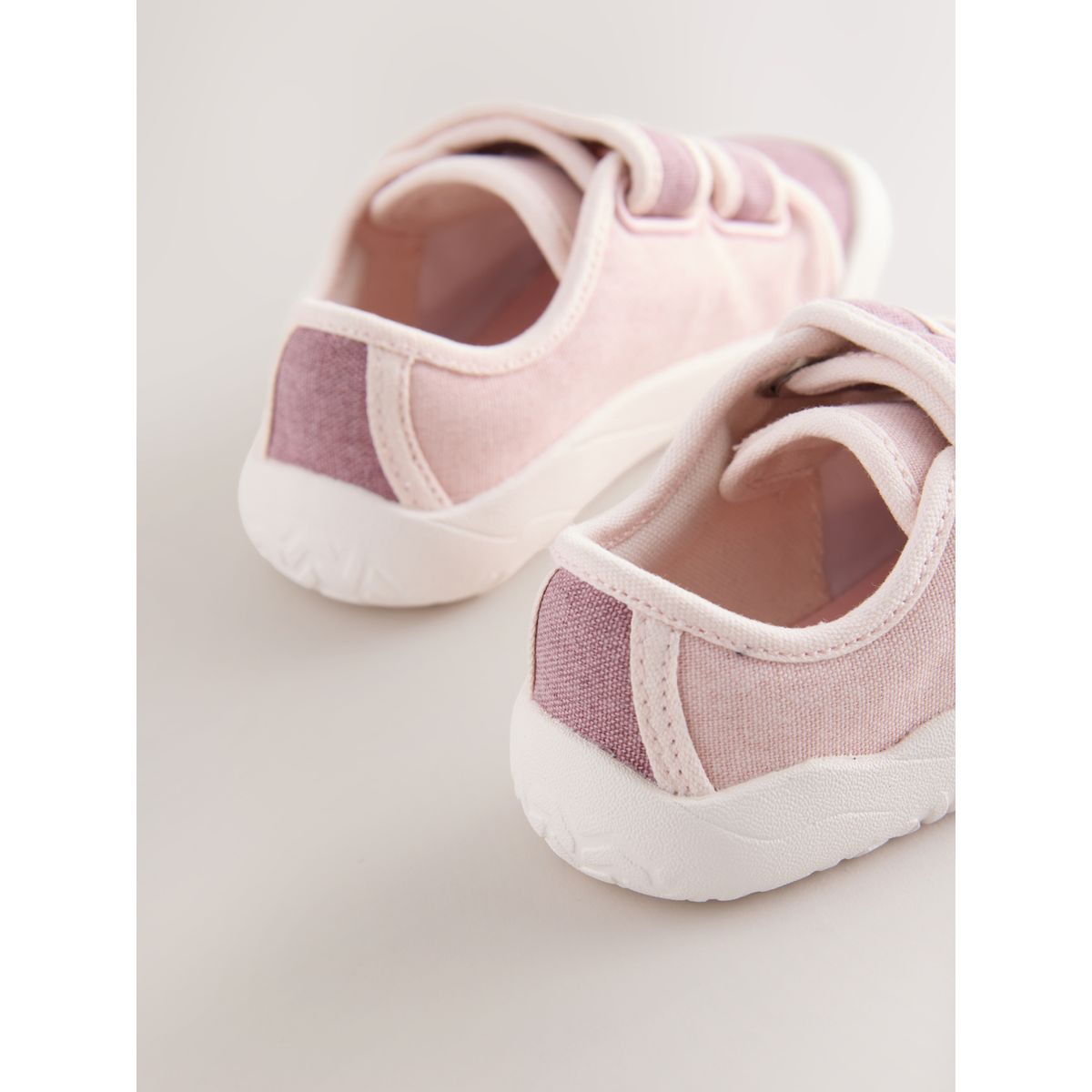 Baskets souples à fermeture scratch rose, NEXT