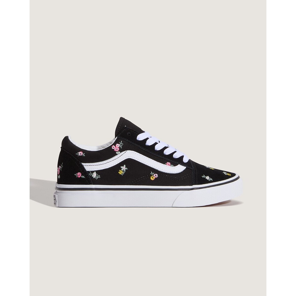 Old Skool low top trainers black with print, VANS