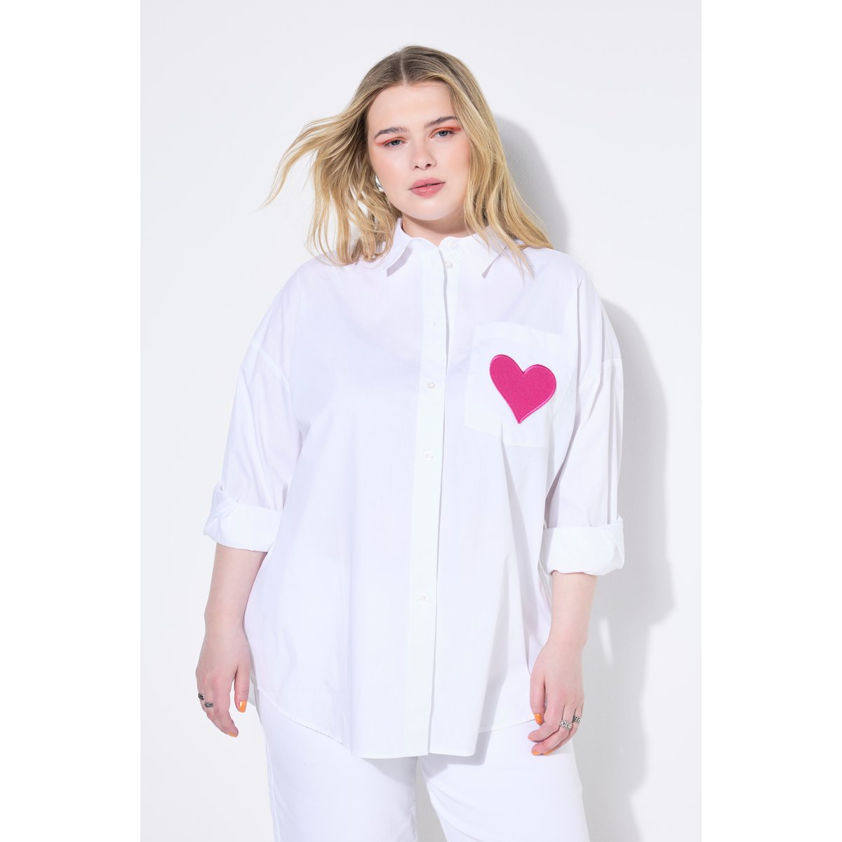 Chemisier oversize, imprimé dans le dos blanc cassé, STUDIO UNTOLD