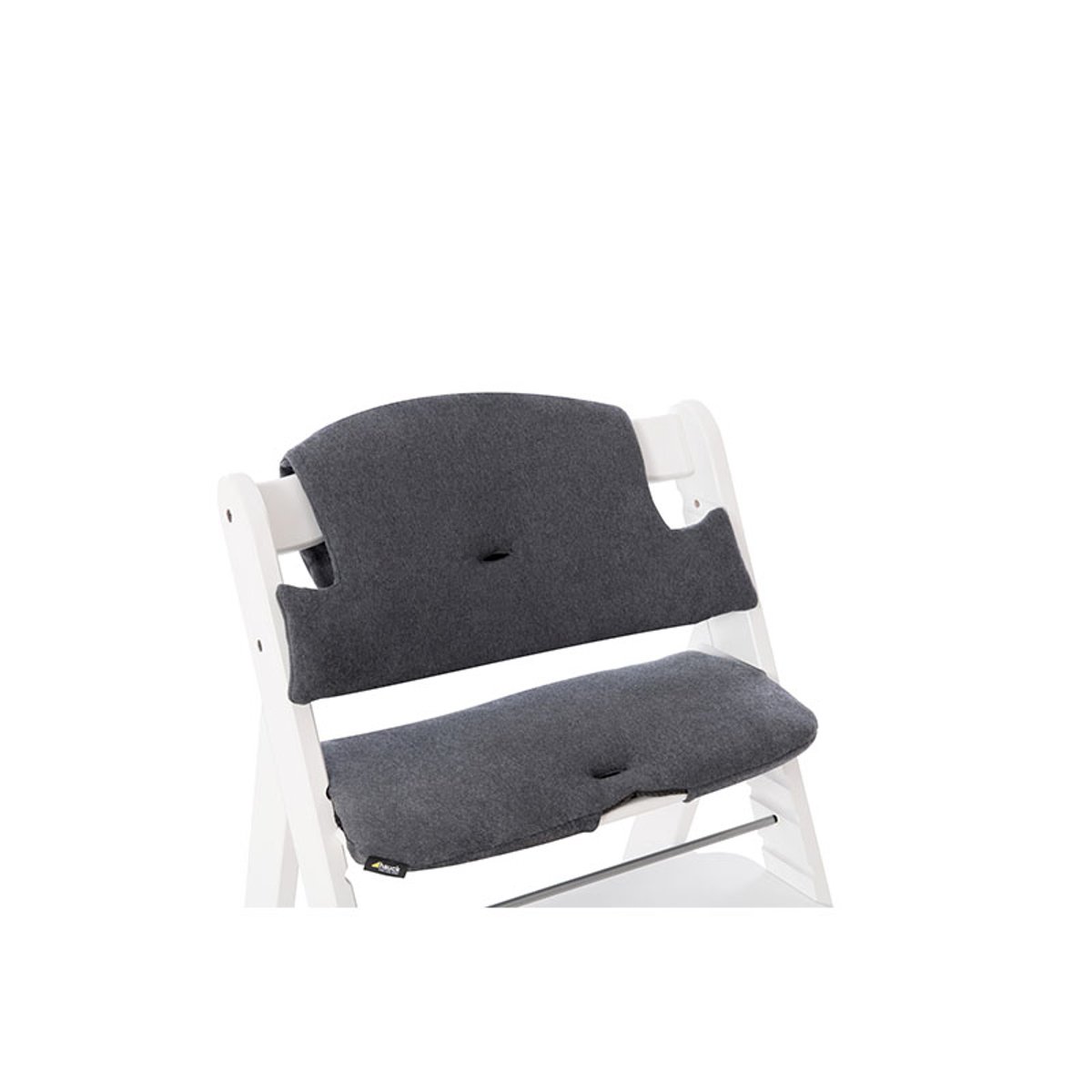 Coussin en jersey pour la chaise haute Alpha+ Jersey Charcoal gris, HAUCK