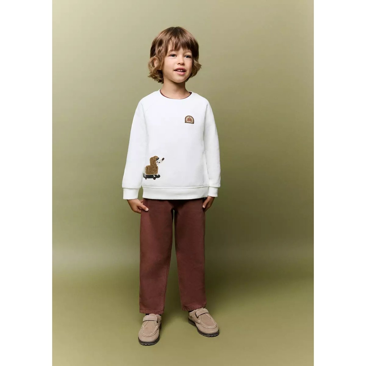 Jean taille élastique lie de vin, MANGO BABY