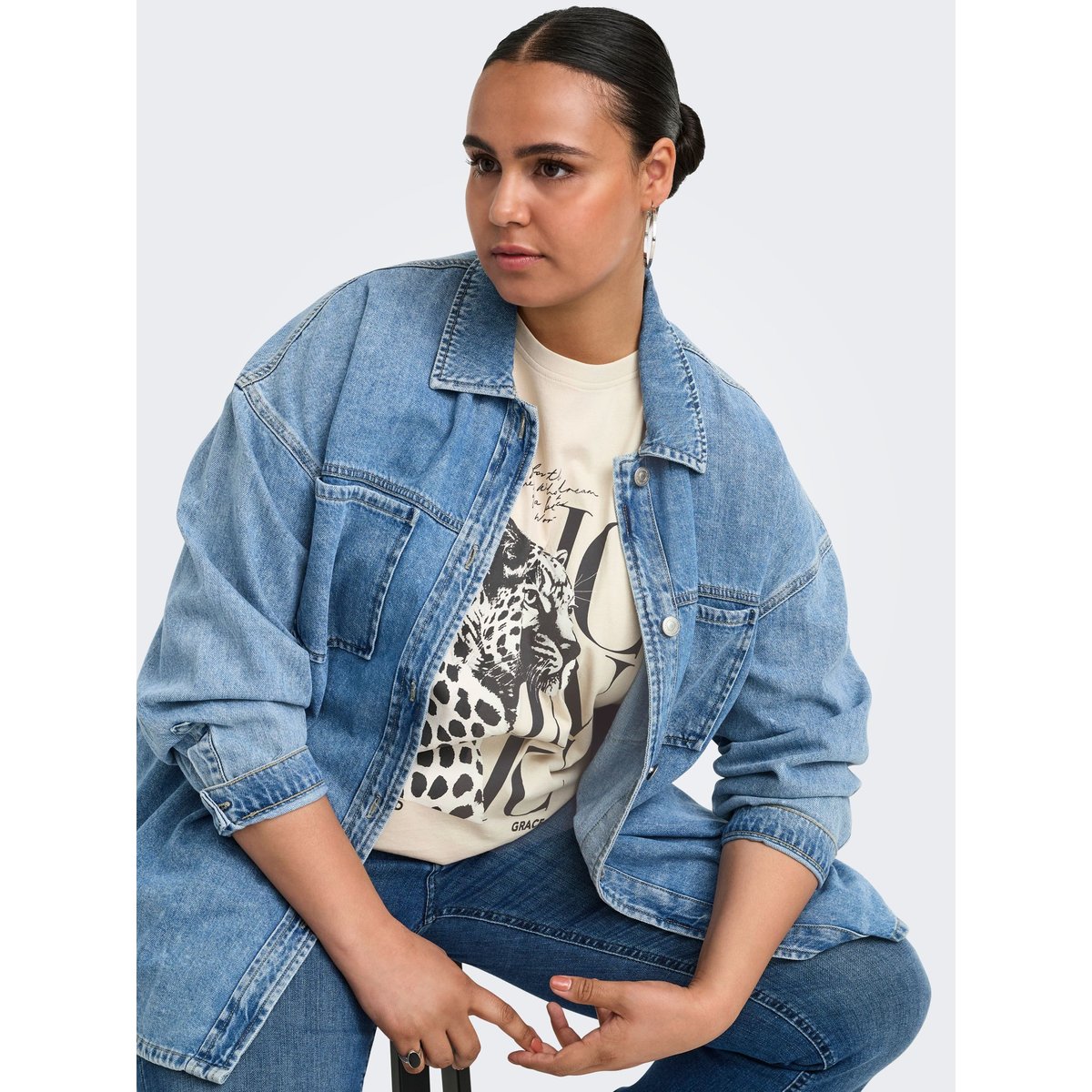 T-Shirt pumice stone, ONLY CARMAKOMA