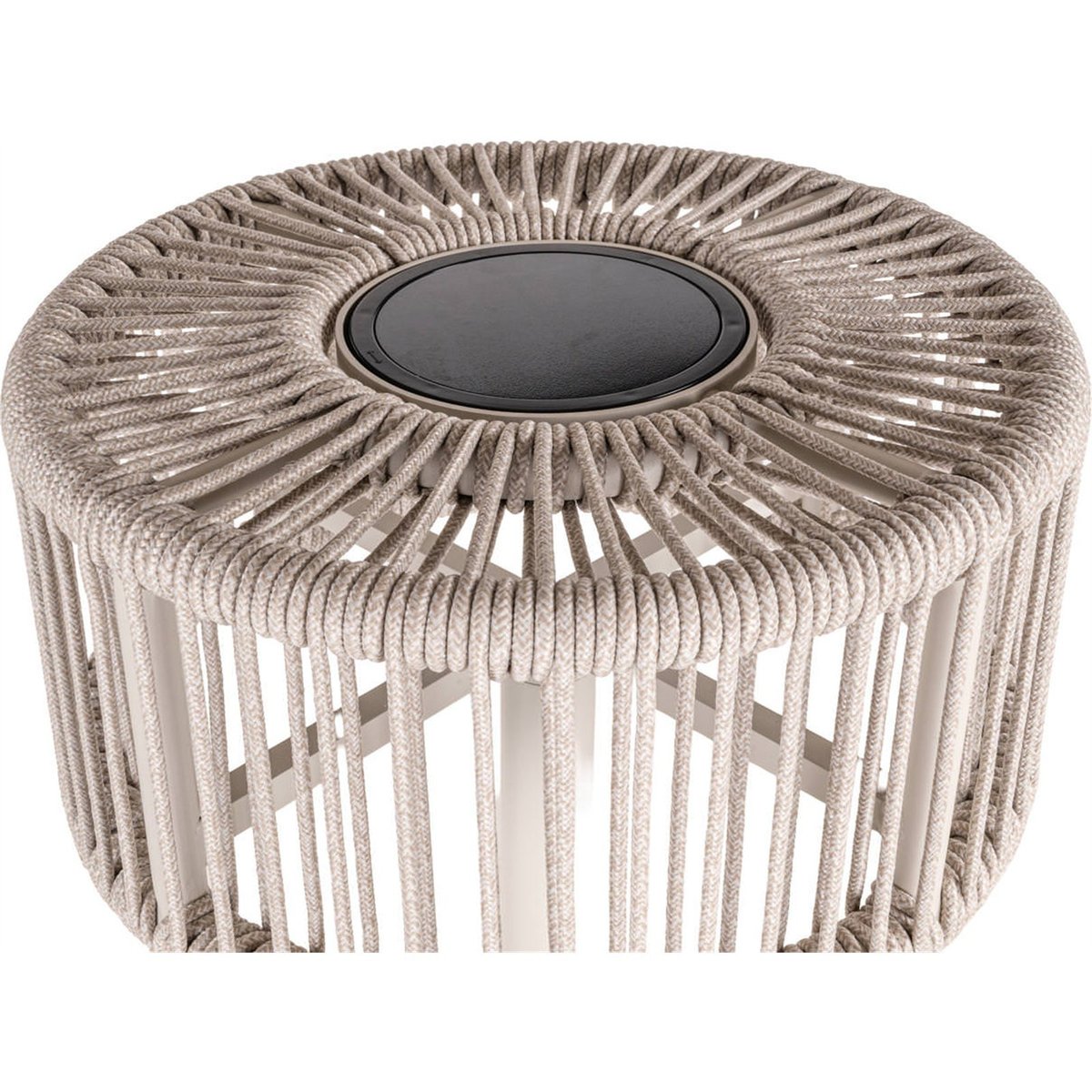 Lampadaire solaire d'extérieur en aluminium beige clair, RECOLLECTION