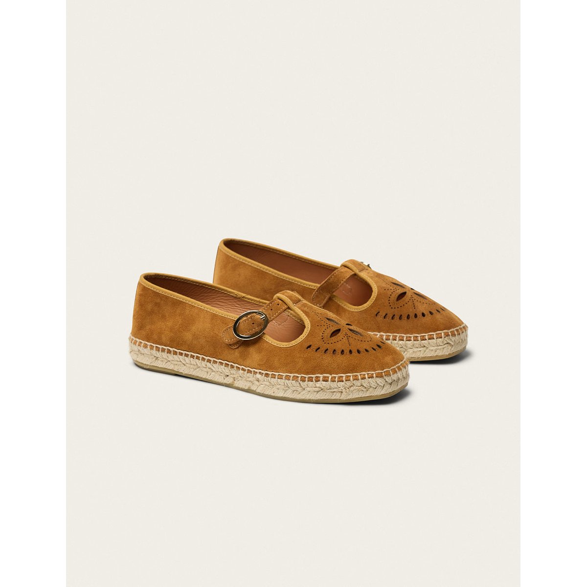 Espadrilles DINA suède ambre, ODAJE