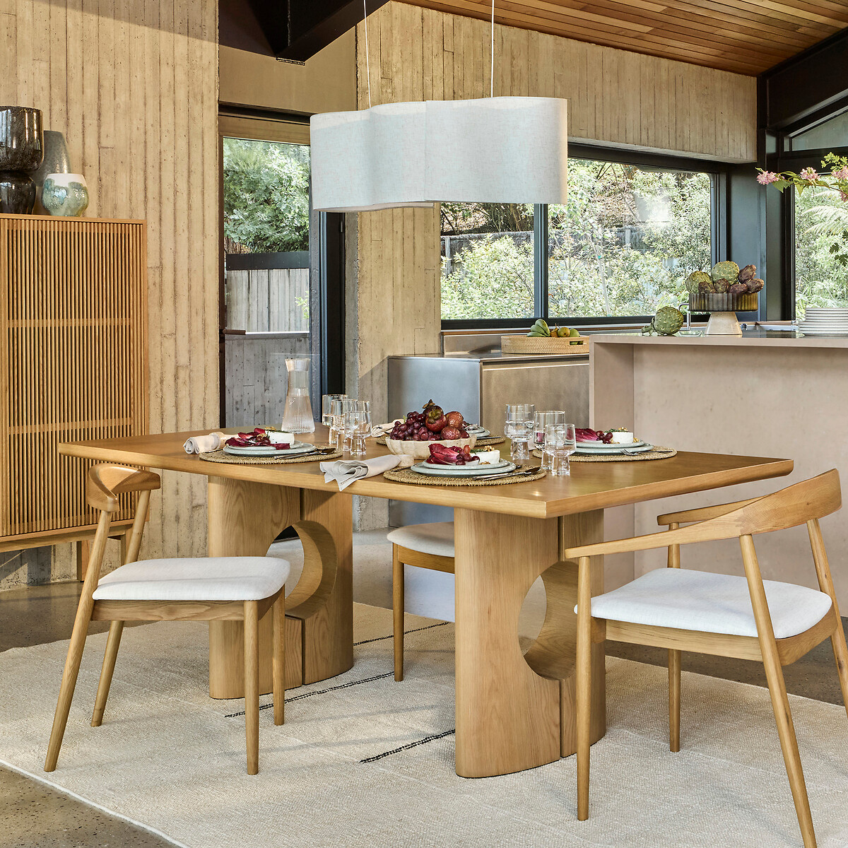 Set TOMTO aus 2 ausgehöhlten Tischbeinen in Eichenfurnier natureicheholz, AM.PM