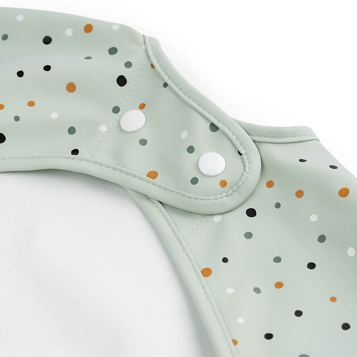 Bavoir manches longues avec poche vert, DONE BY DEER