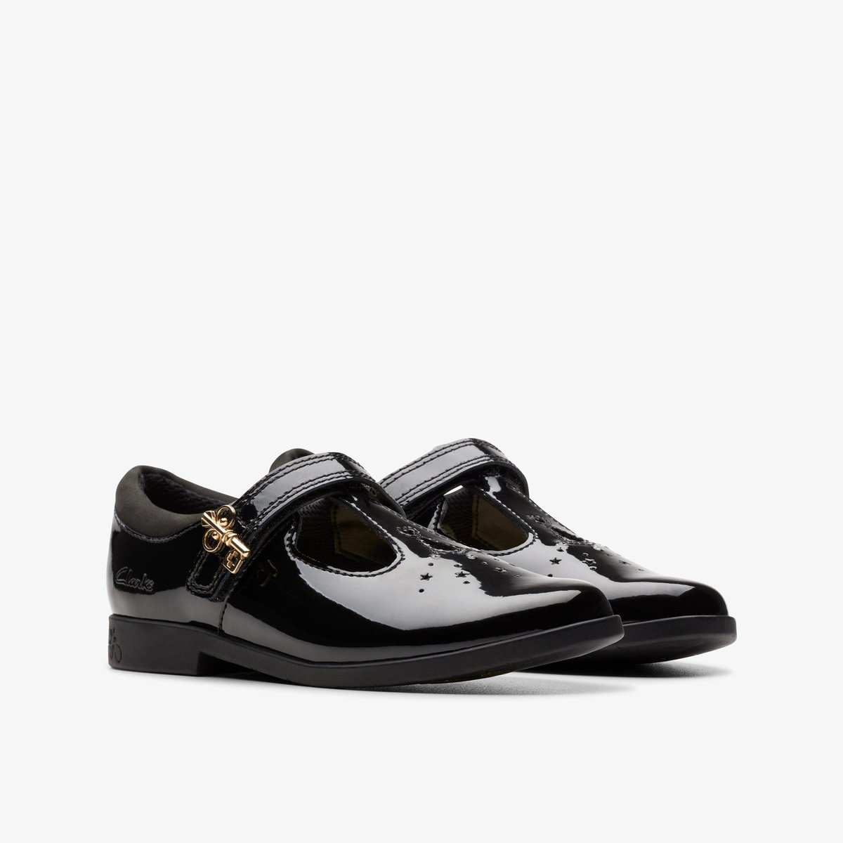 Derbies Brevet Coupe Large LOCK SHINE K noir, CLARKS