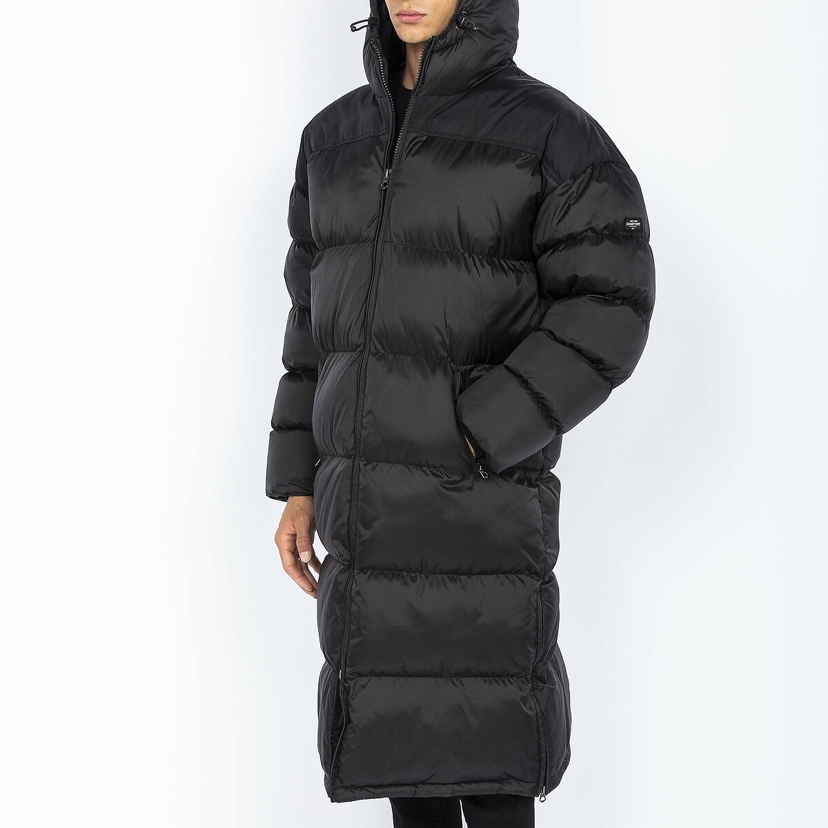 2190 Max Long Padded Jacket with Hood black/black, SCHOTT