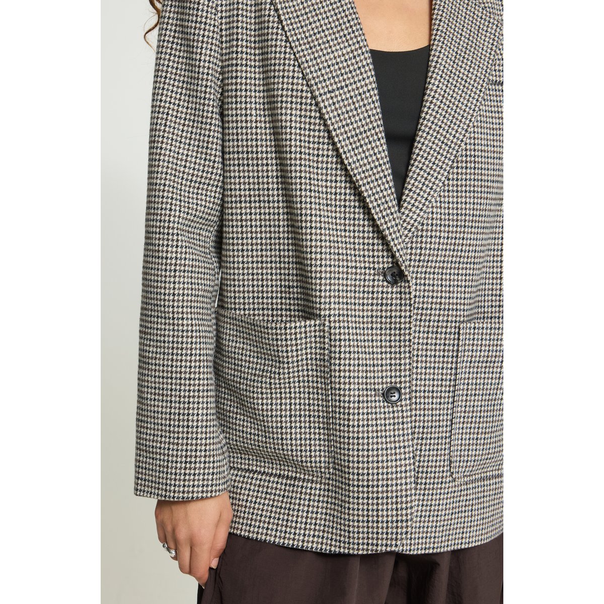 Veste d'extérieur gris grey check, ICHI
