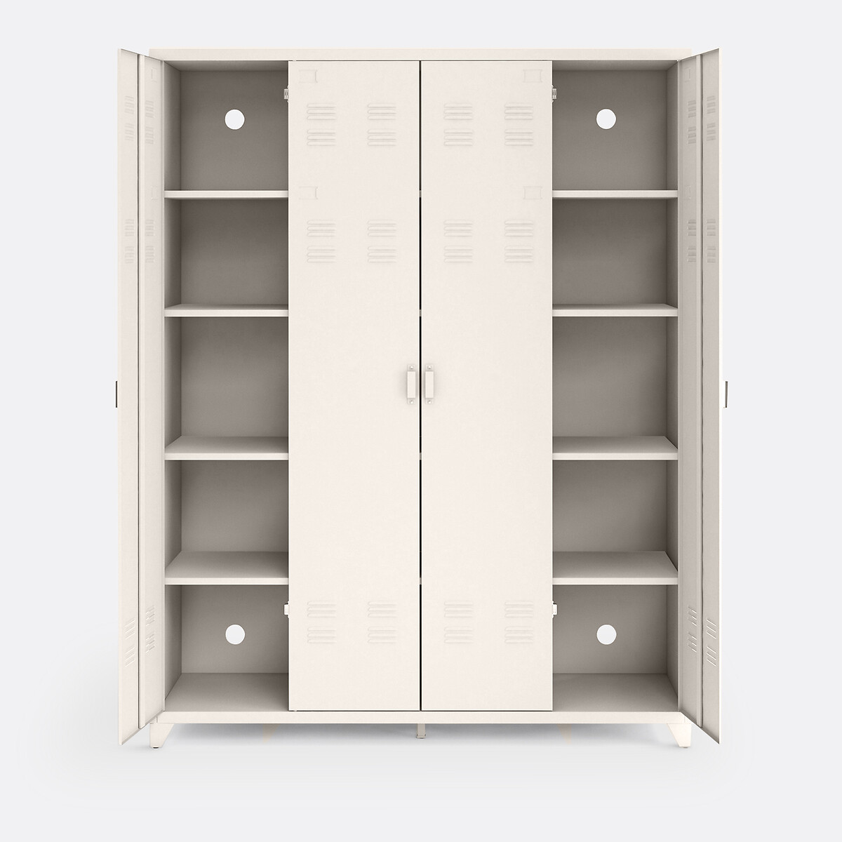 Armario 4 puertas de acero, Hiba beige, LA REDOUTE INTERIEURS
