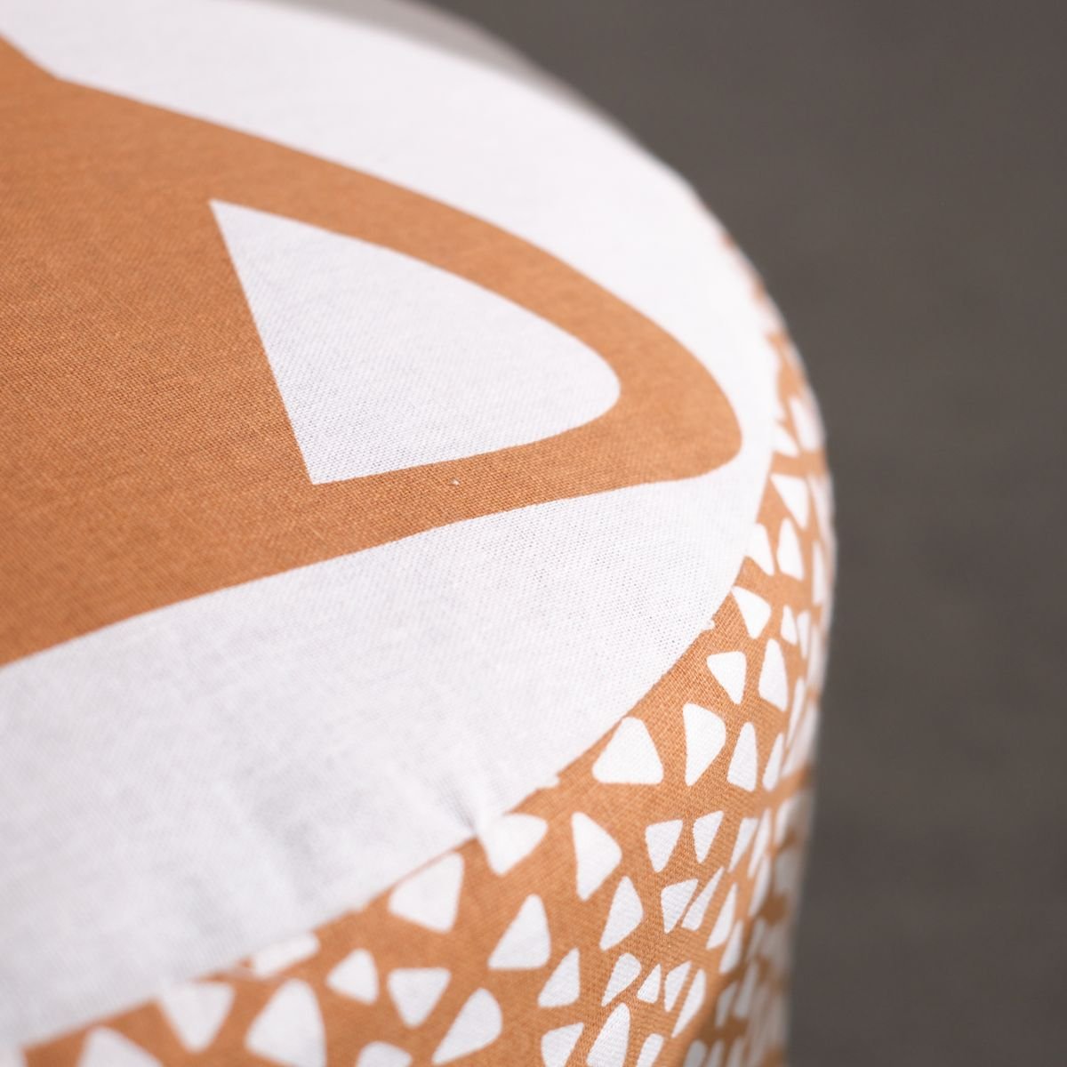 Pouf impirmé animalier coton FUNNY RENARD orange, TODAY