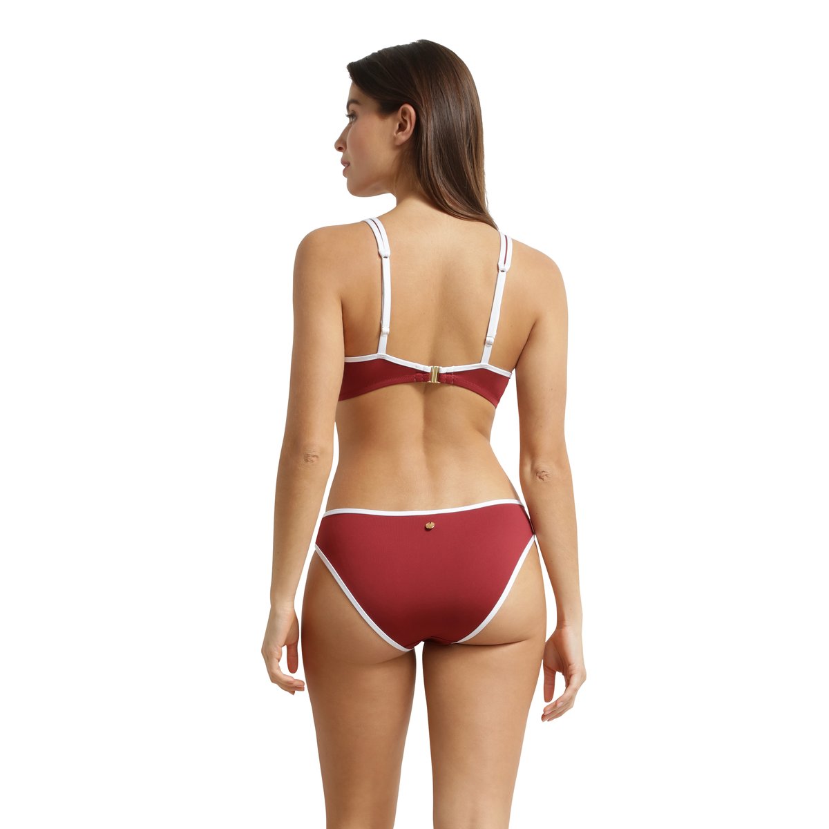 Haut de maillot de bain corbeille avec armatures Timeless bordeaux, DIM