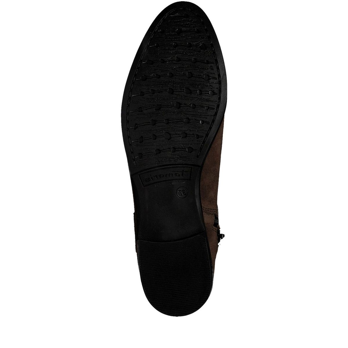 Bottine en cuir marron cognac, TAMARIS