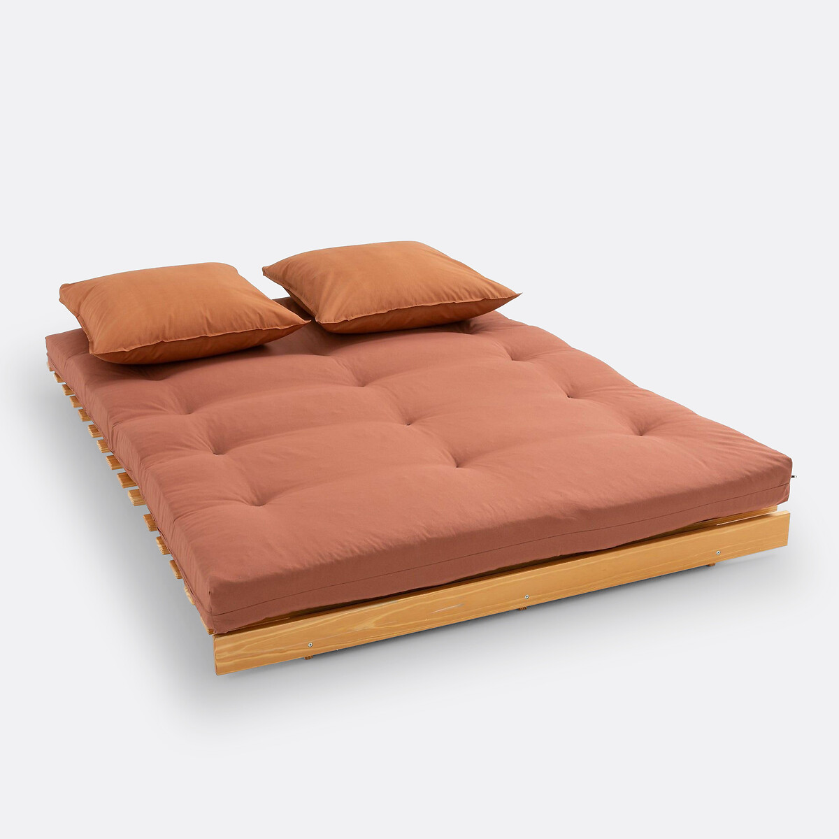 Colchón futón THAI Algodón poliéster terracota, LA REDOUTE INTERIEURS