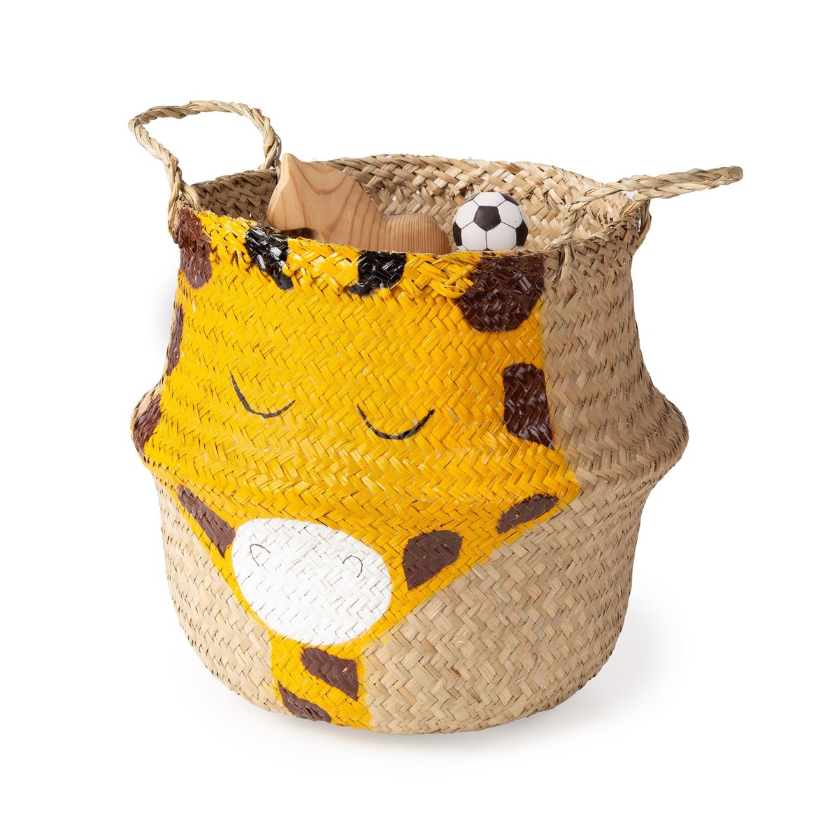 COMPACTOR - Panier de rangement  BELLY avec poignées - 30 x 30 x H.28 CM - Beige naturel, COMPACTOR
