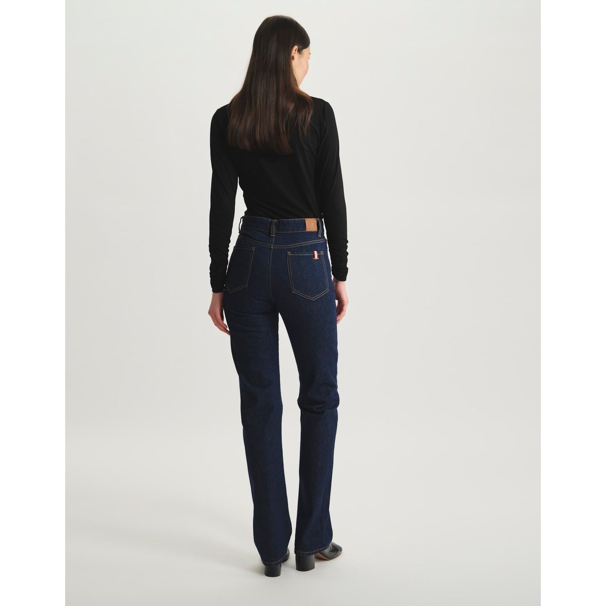 Jean Neil en coton marine bleu, INES DE LA FRESSANGE PARIS