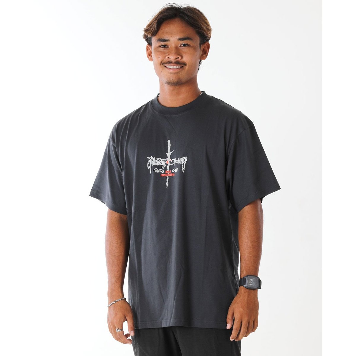 T-shirt Padang Cup 25 Barong noir délavé, RIP CURL