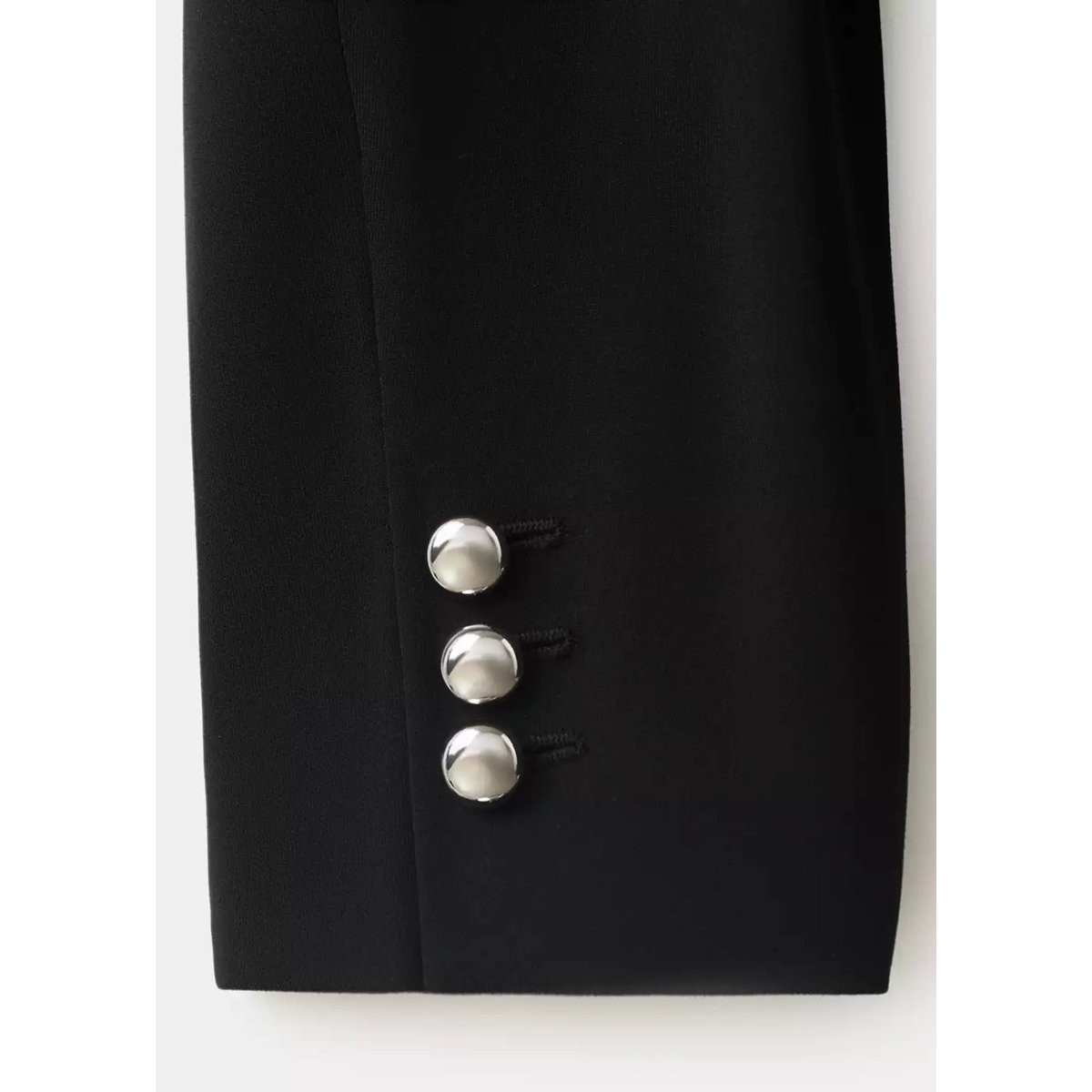 Blazer de costume croisé avec ceinture noir, MANGO