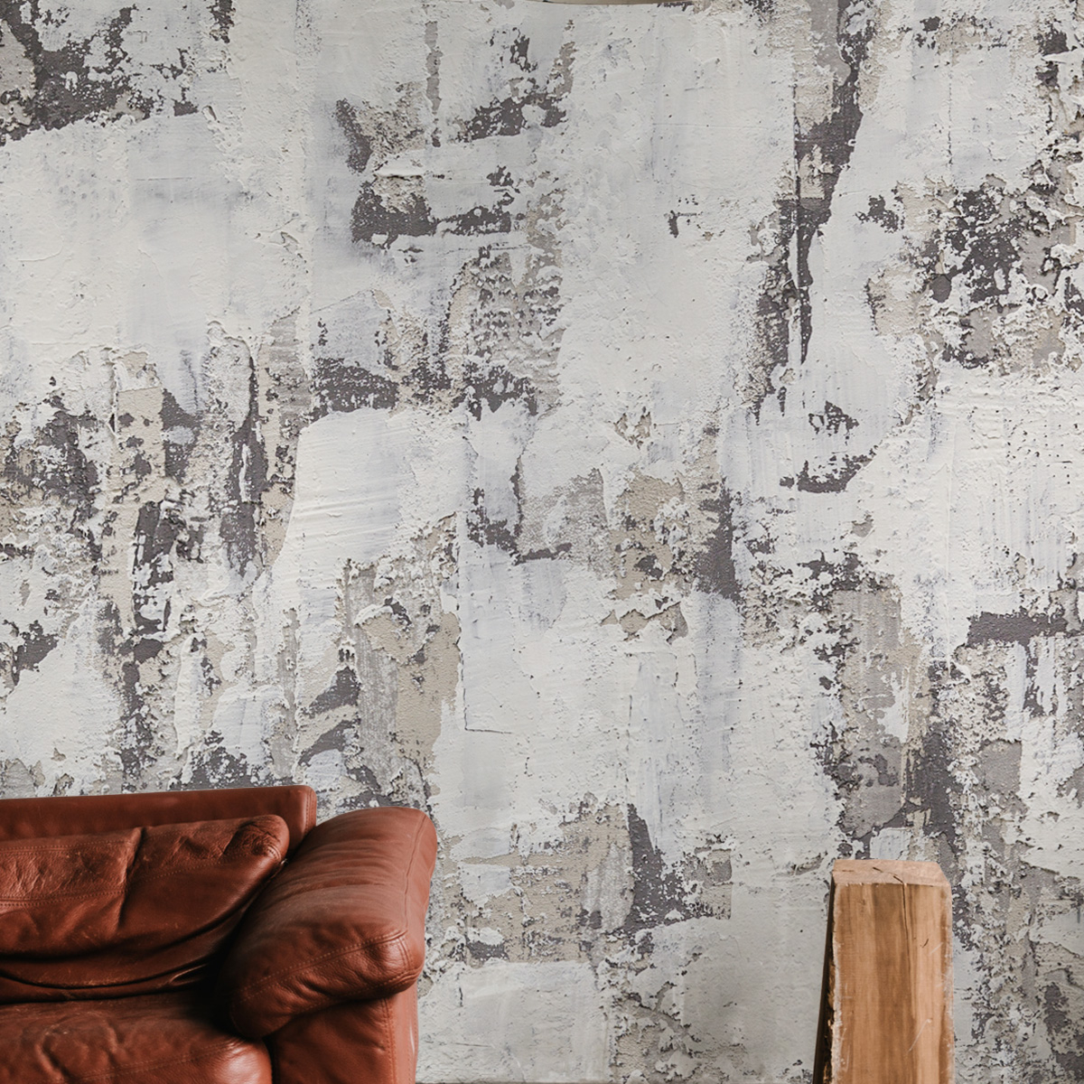 Papier peint panoramique Oslo, 255 x 250cm blanc, ACTE DECO