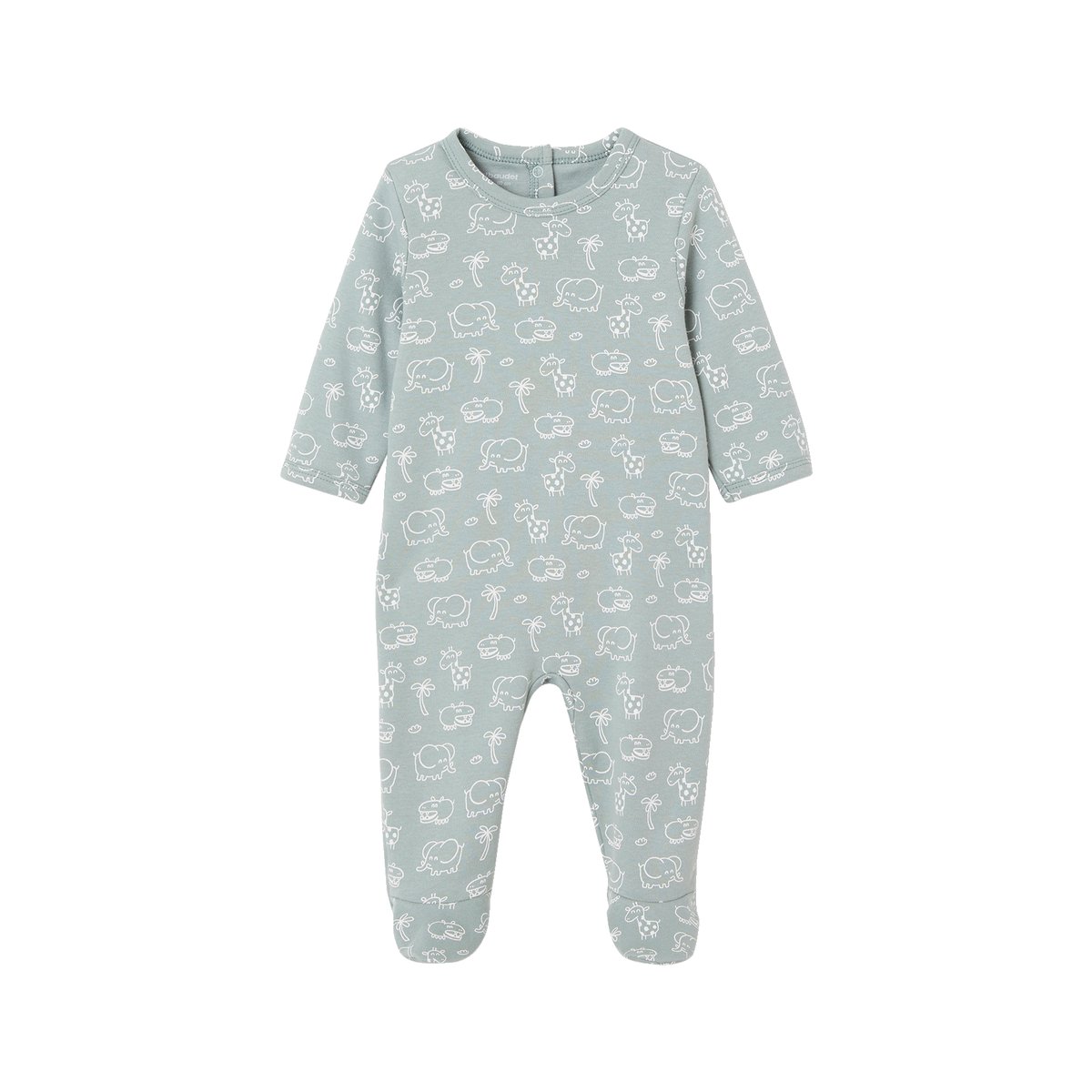 Lot de 3 dors-bien en interlock BASICS bleu grisé, VERTBAUDET