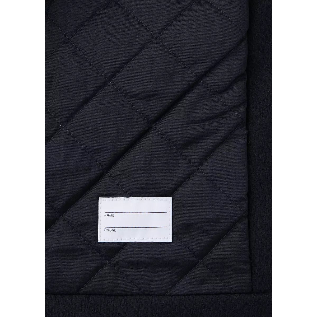 Manteau en drap de laine mélangée bleu marine, MANGO BABY