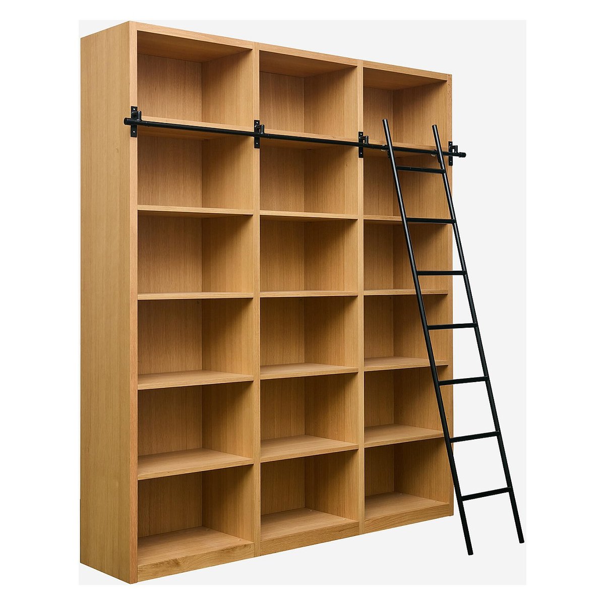 Bibliothèque bois CAMUS naturel clair, HABITAT