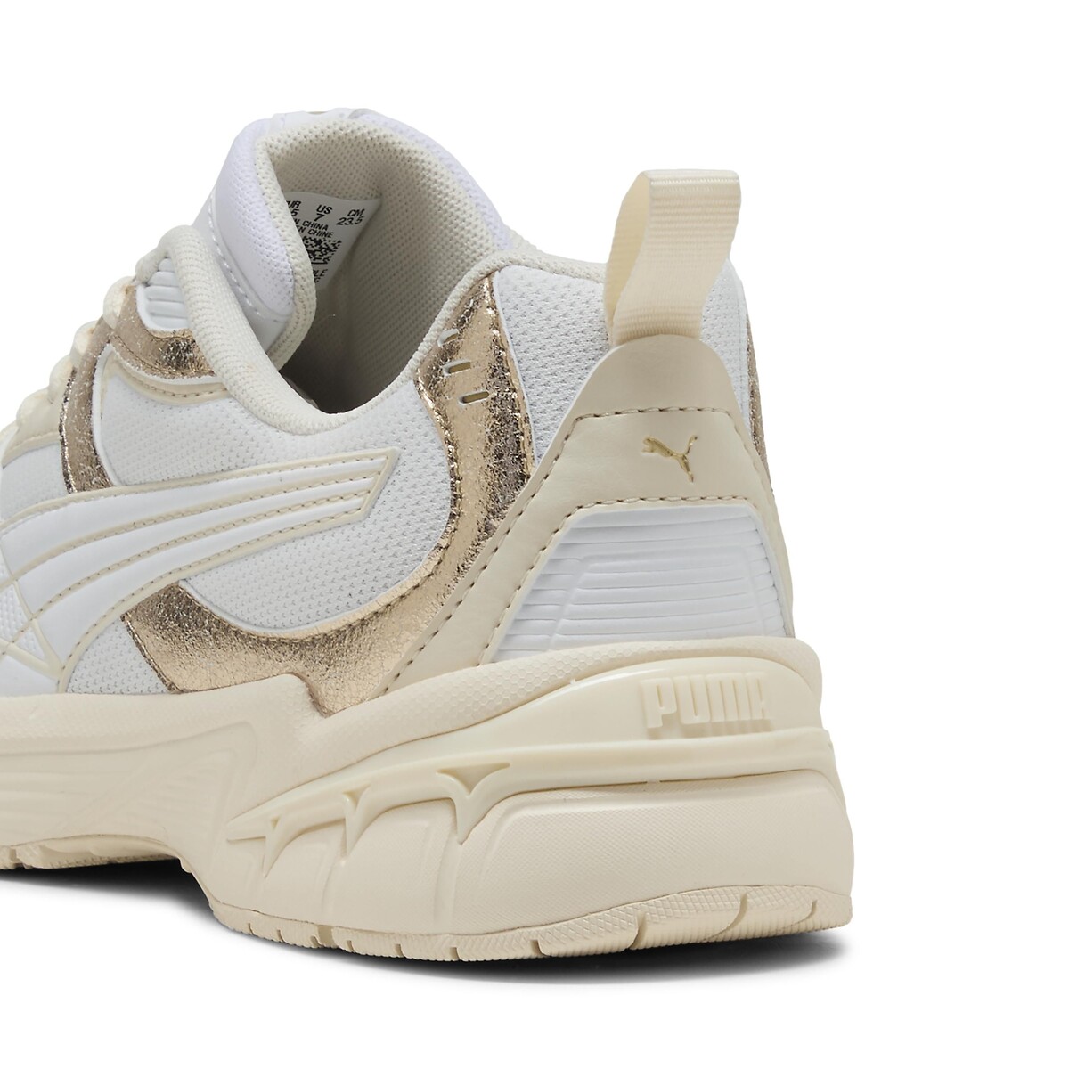 Baskets Milenio Tech 2000 Metallic Whisper blanc/doré, PUMA