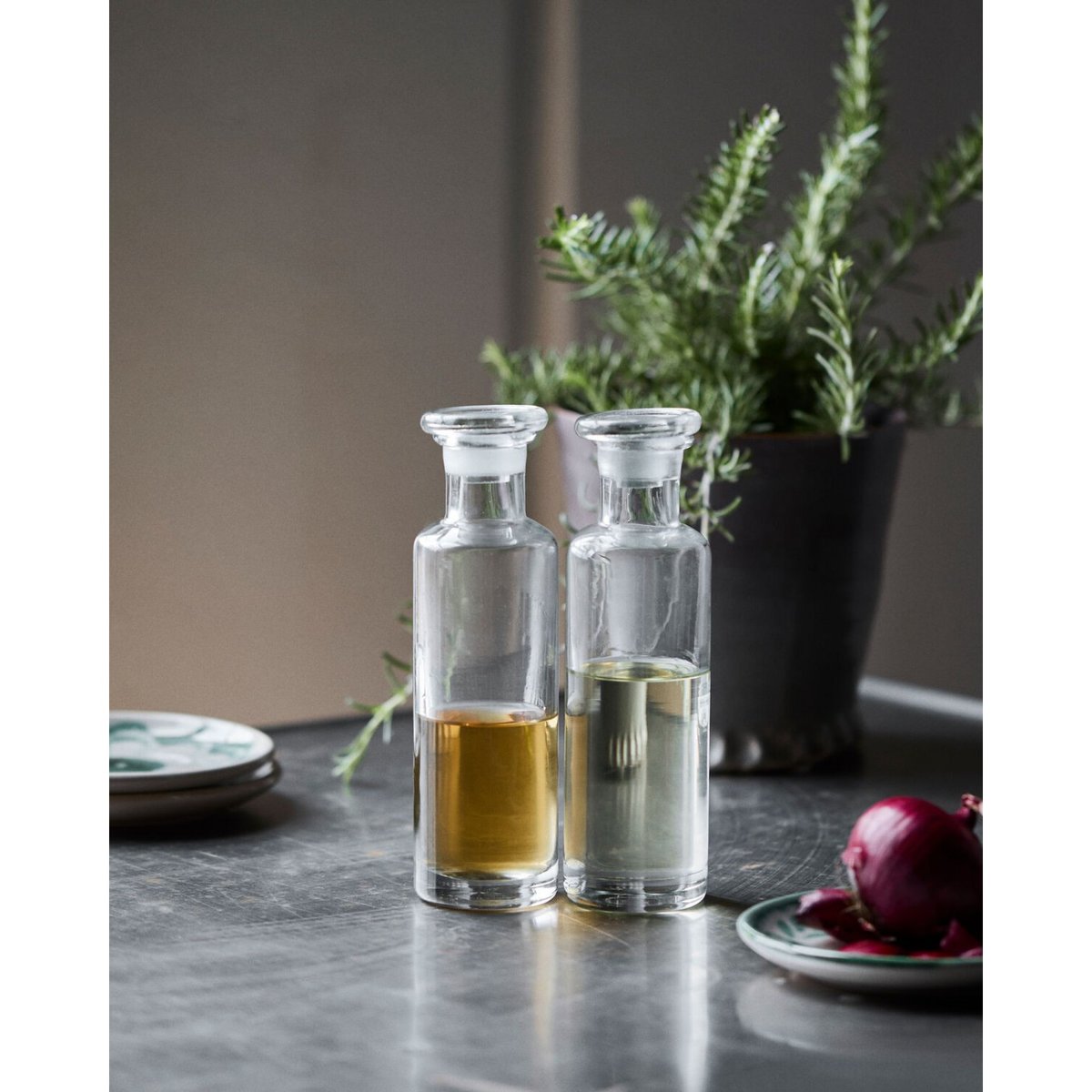Lot de 2 bouteilles Farma transparent, HOUSE DOCTOR