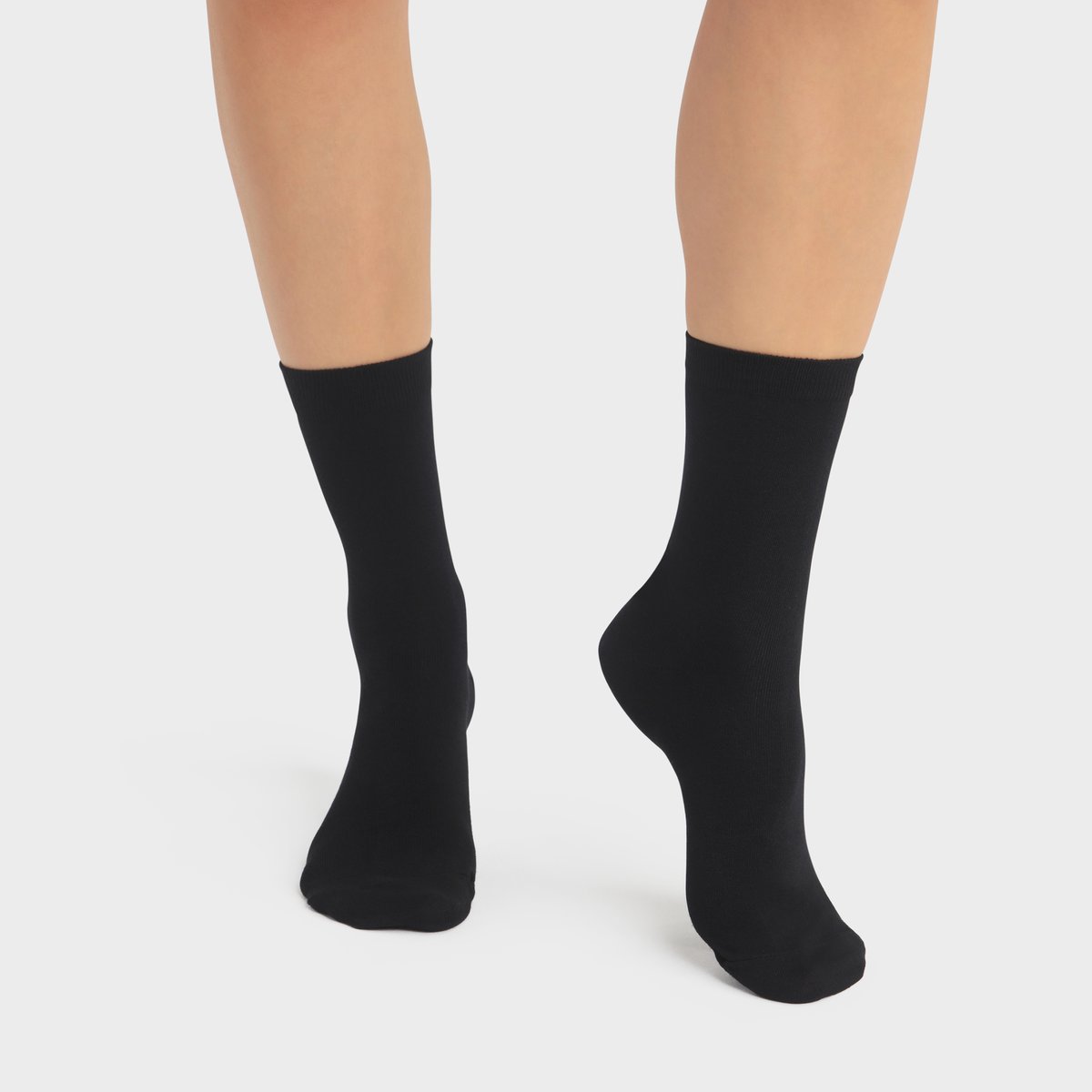 Lot de 2 paires de chaussettes Bambou noir, DIM
