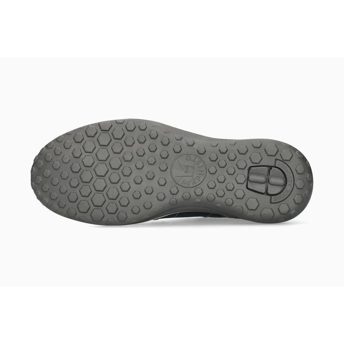 Baskets en cuir SACCO gris metallique p5145103, MEPHISTO
