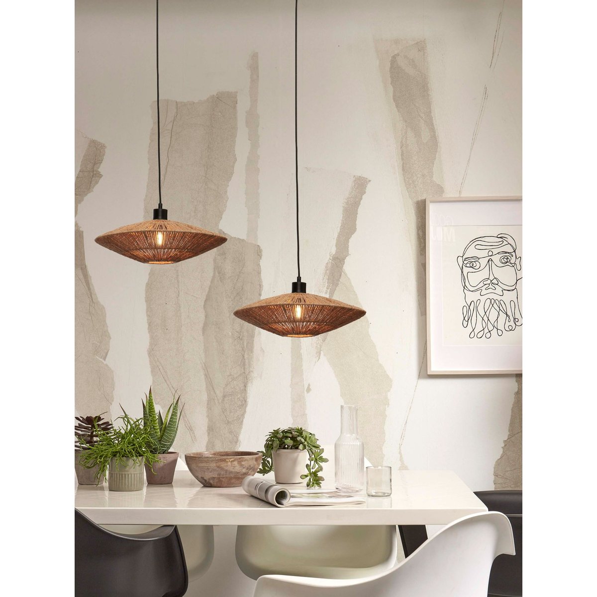 Suspension Jute IGUAZU marron, GOOD & MOJO