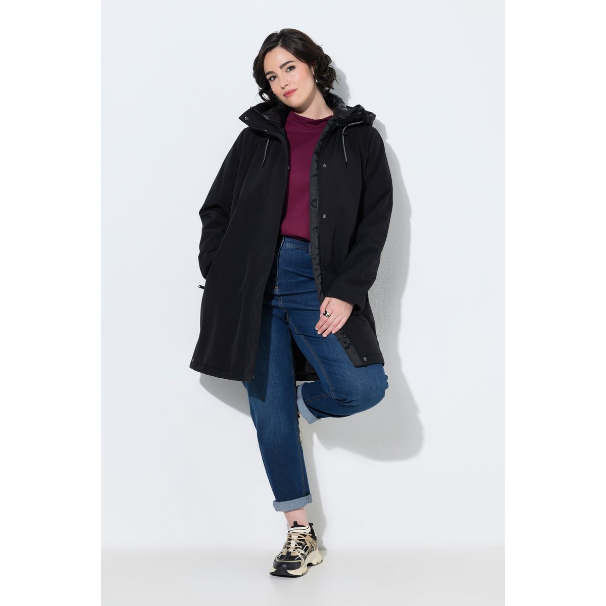 Veste technique HYPRAR à capuche noir, ULLA POPKEN