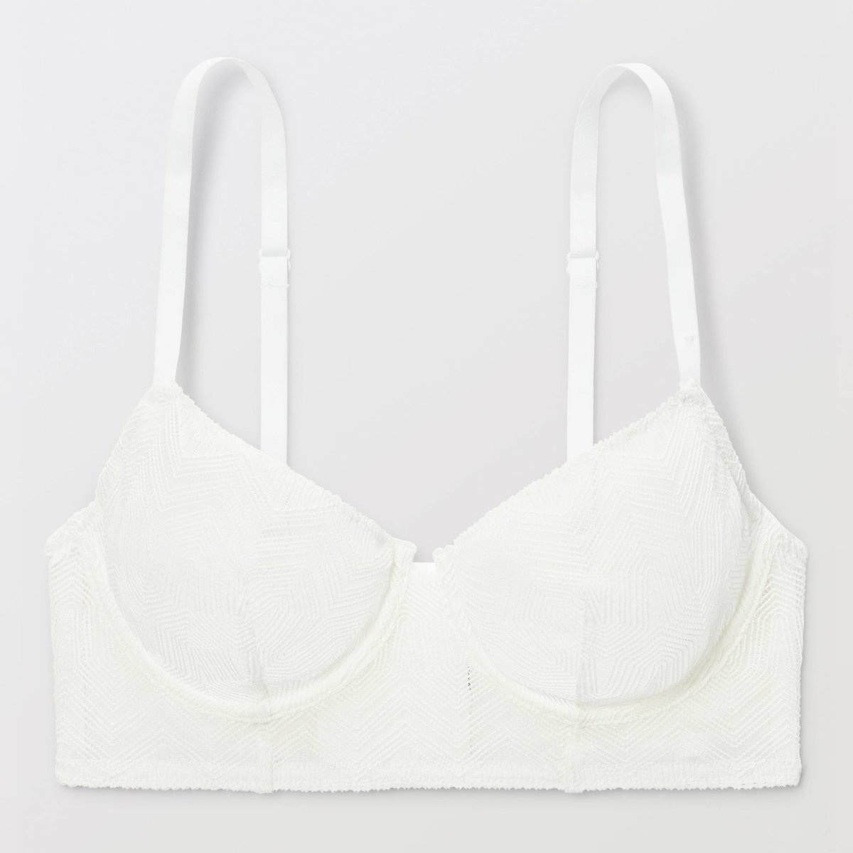 Soutien-gorge corbeille balconnet NAIMA en dentelle ecru, MONOPRIX