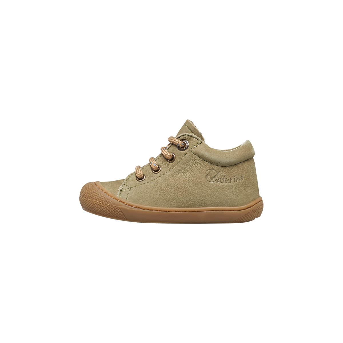 Chaussures premiers pas en suède COCOON kaki-, NATURINO