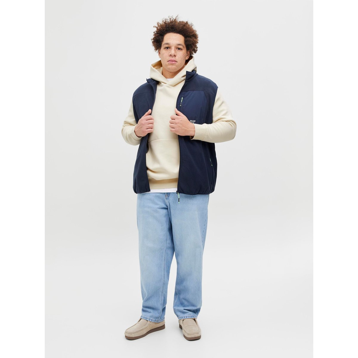 Sweat À Capuche antique white, JACK & JONES