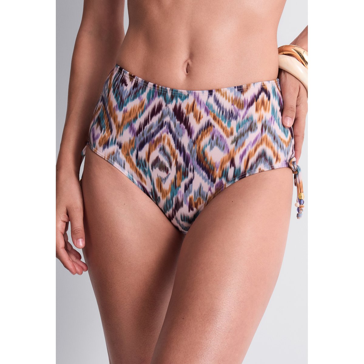 Bas de maillot de bain taille haute Aurora Sands rose, AUBADE