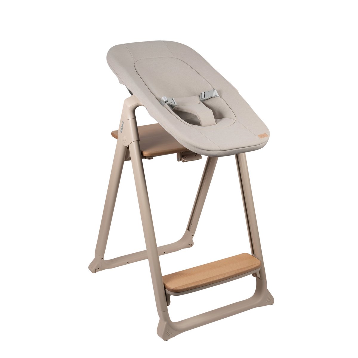 Chaise haute pliable 5 en 1 EVOCLICK terre argile, BEABA