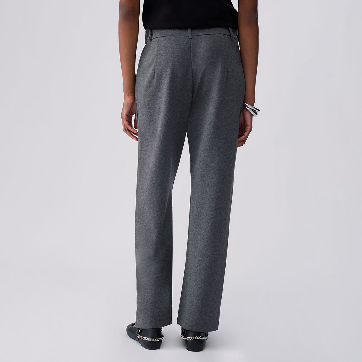 Pantalon à cordon de serrage gris, LIU JO