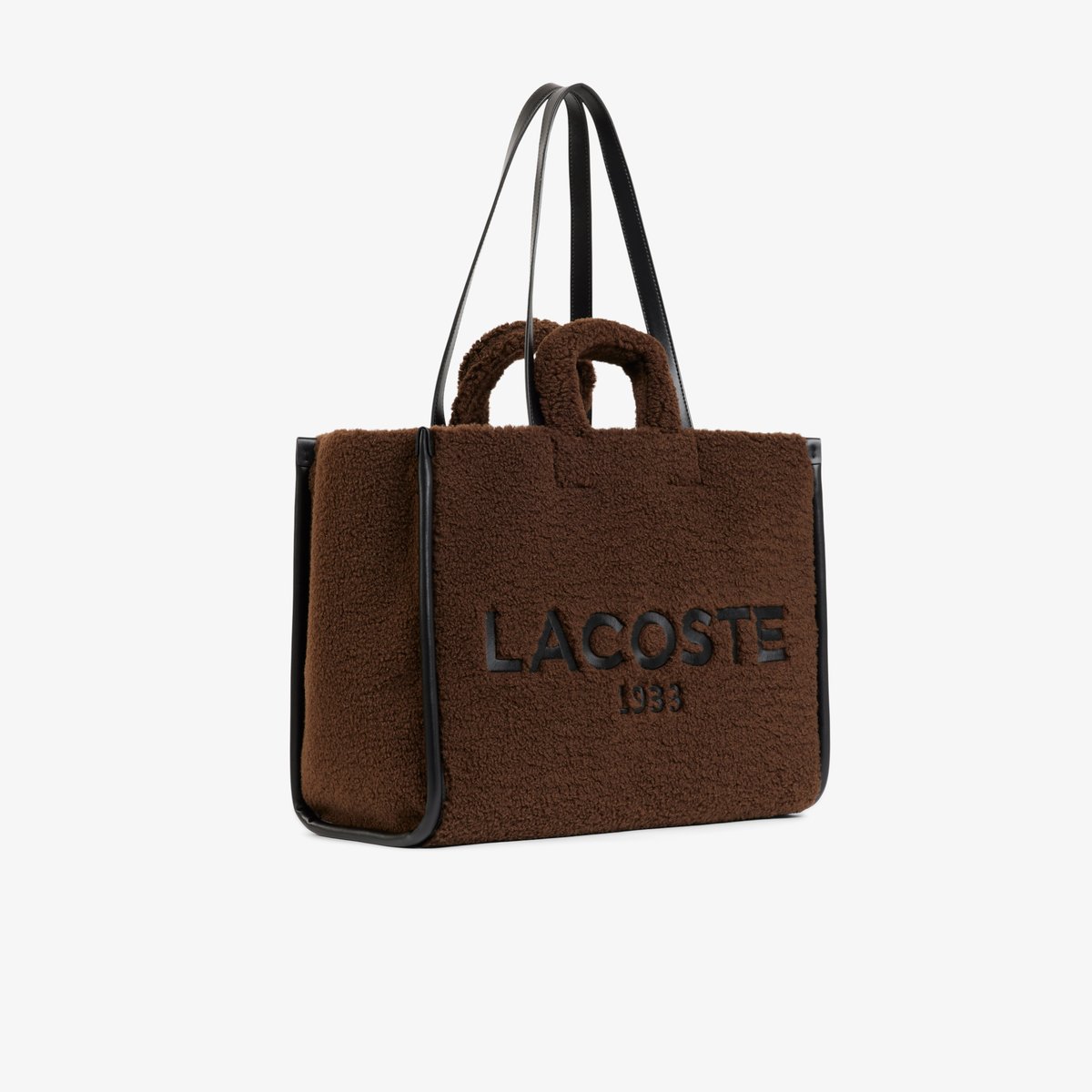 Grand sac cabas Heritage marron-t98, LACOSTE